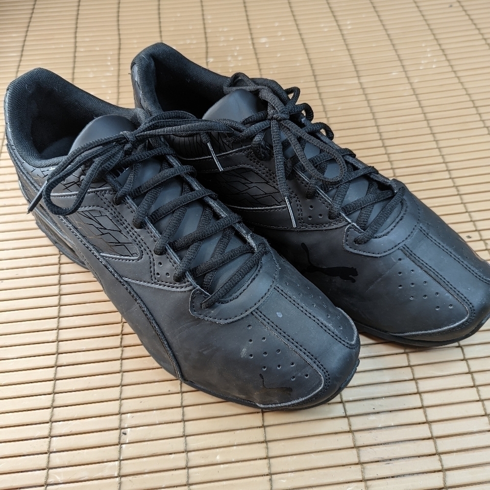 Puma Mens Tazon 6 Fracture FM 191175-01 Black Running Shoes Sneakers Size 10.5.